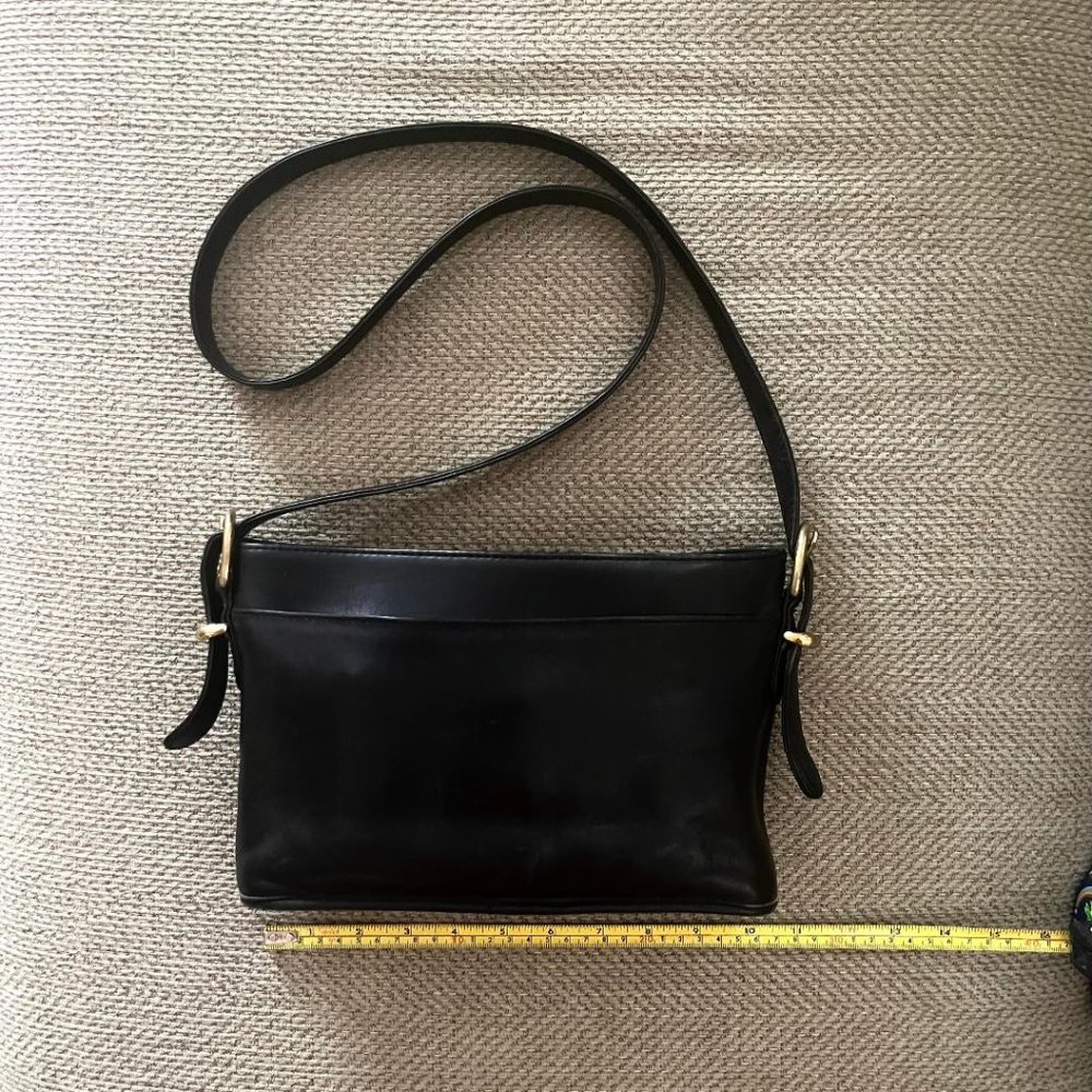 Green Fields genuine leather purse/crossbody/shoulder bag, black
